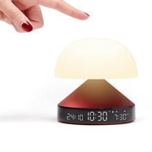Lexon Mina Alarm Clock with LED Touch Lamp